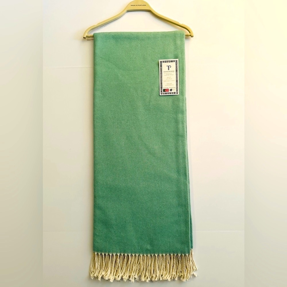 🎁Texteis Penedo Throw Blanket - Coastal Kelly - Cotton